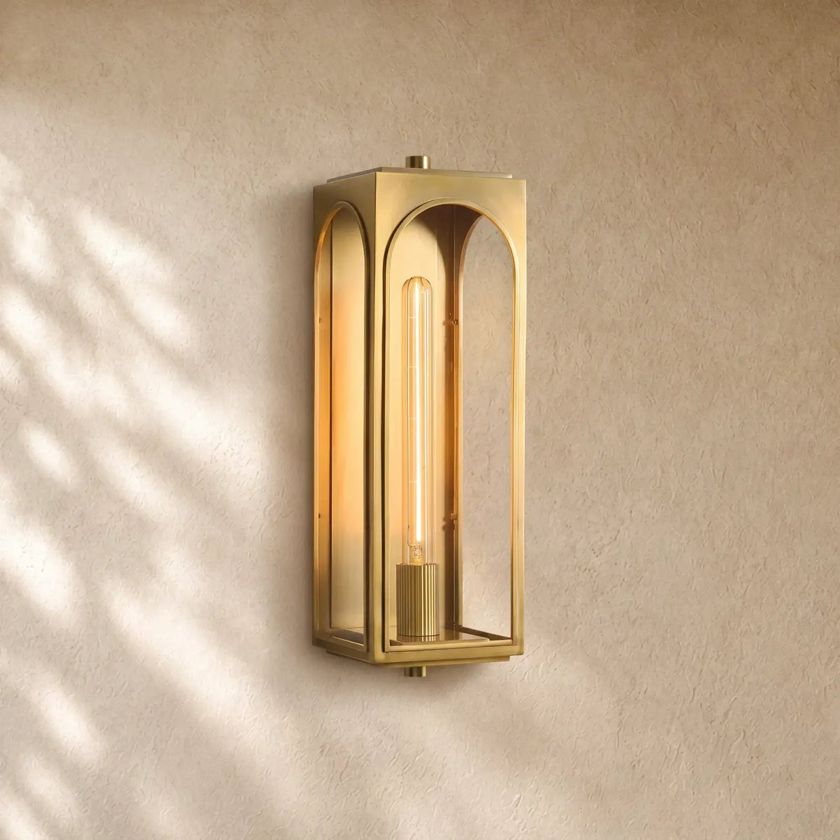 Palladion Outdoor Wall Sconce - 19’’ / Brass
