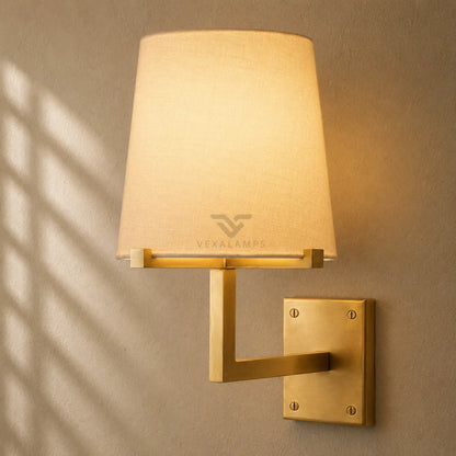 Pauillacia Fabric Shade Grand Sconce