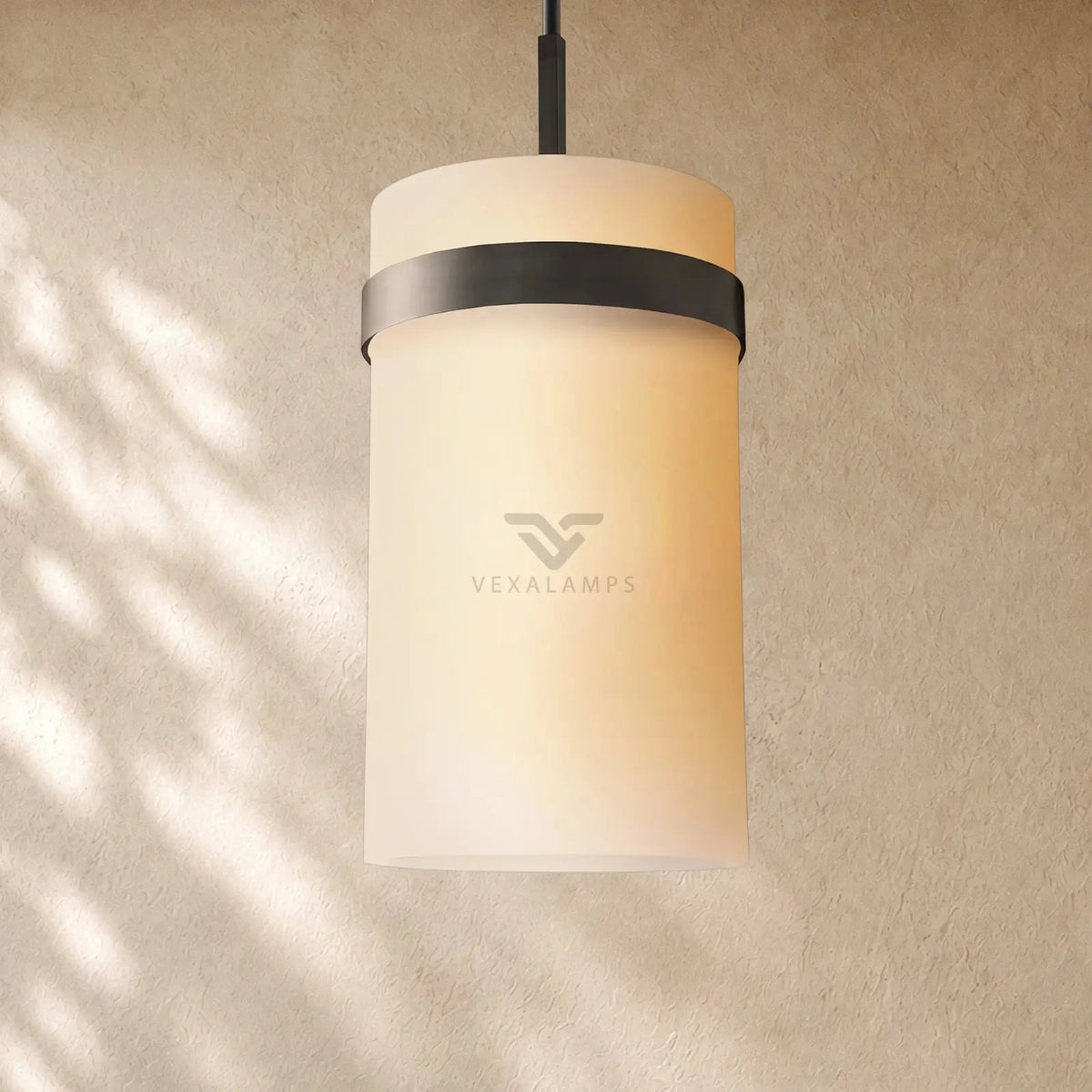 Ravella Milk Glass Cord Pendant