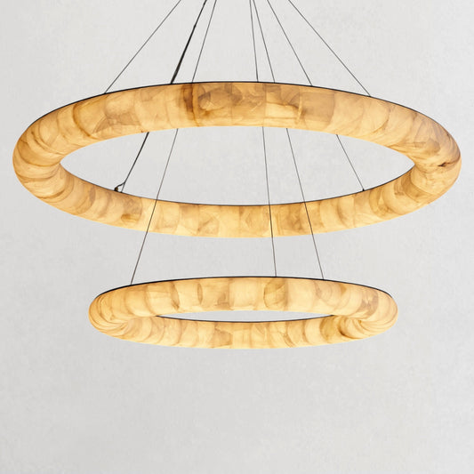 Rivaga Lisse Two - Tiered Round Chandelier - vexalamps
