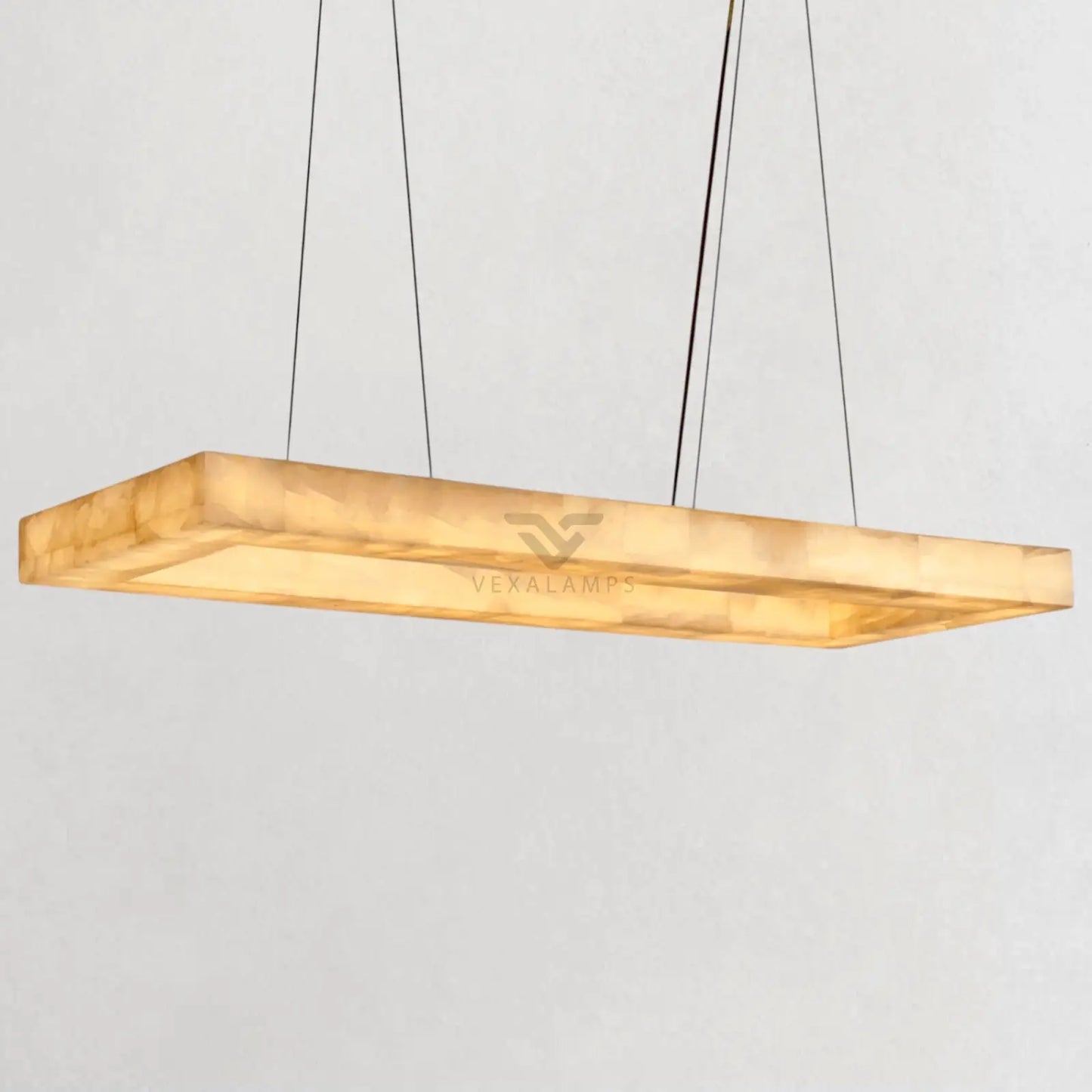 Rivaga Lueur Rectangular Chandelier - vexalamps