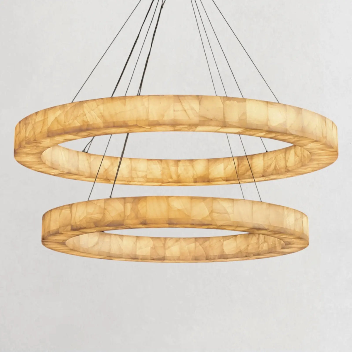 Rivaga Lueur Two - Tier Round Chandelier - vexalamps