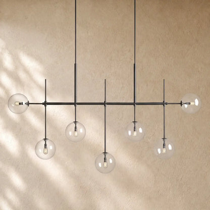 Roscoo Linear Chandelier - Bronze / 72’’