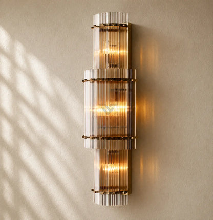 San Marcon Glass Grand Round Sconce