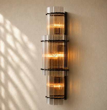 San Marcon Glass Grand Round Sconce