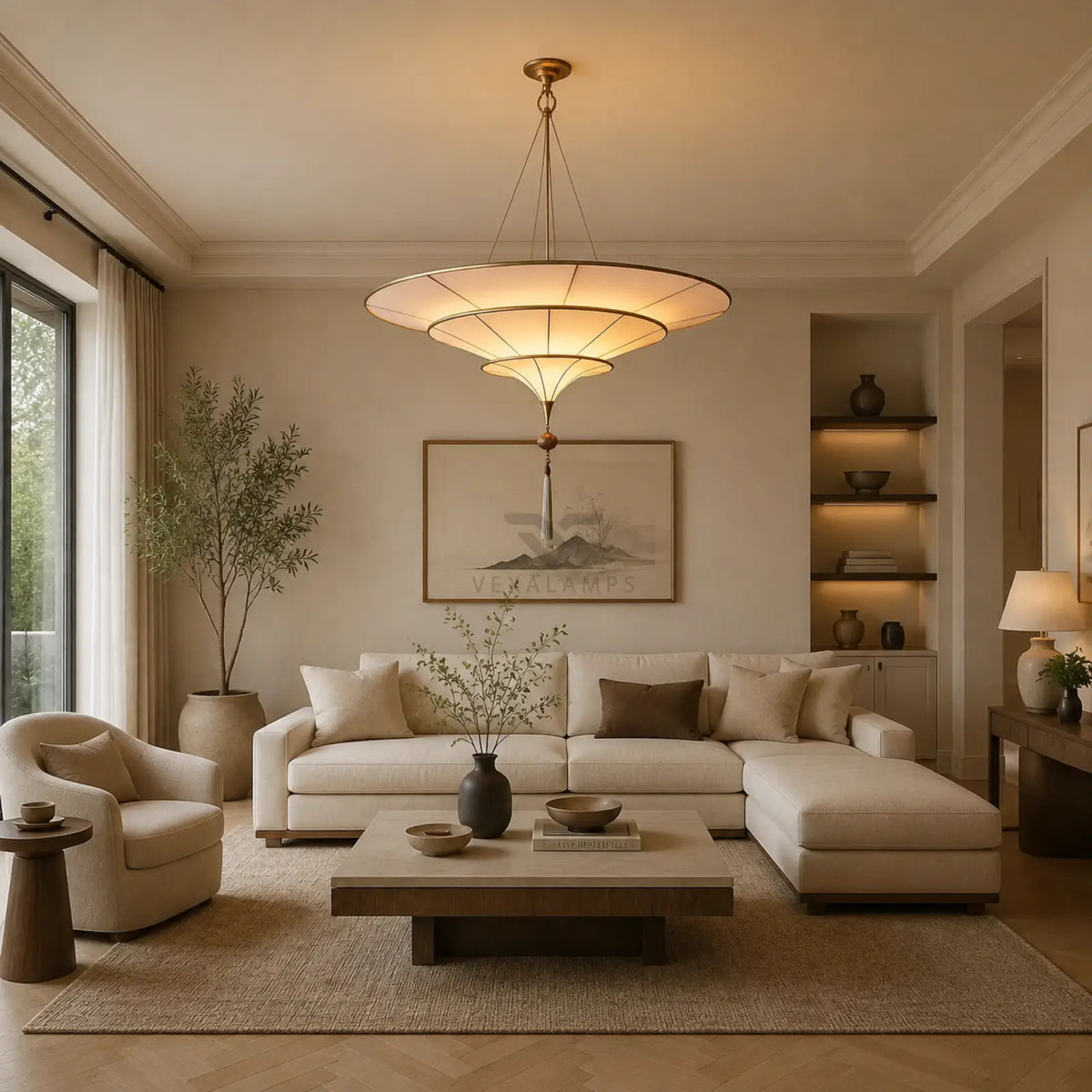 Schaheraza Three-Tiered Chandelier