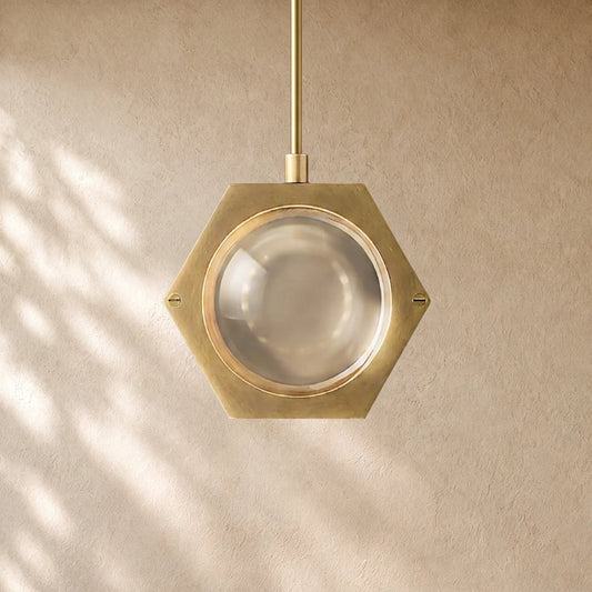 Ecletant Pendant - Lacquered Burnished Brass