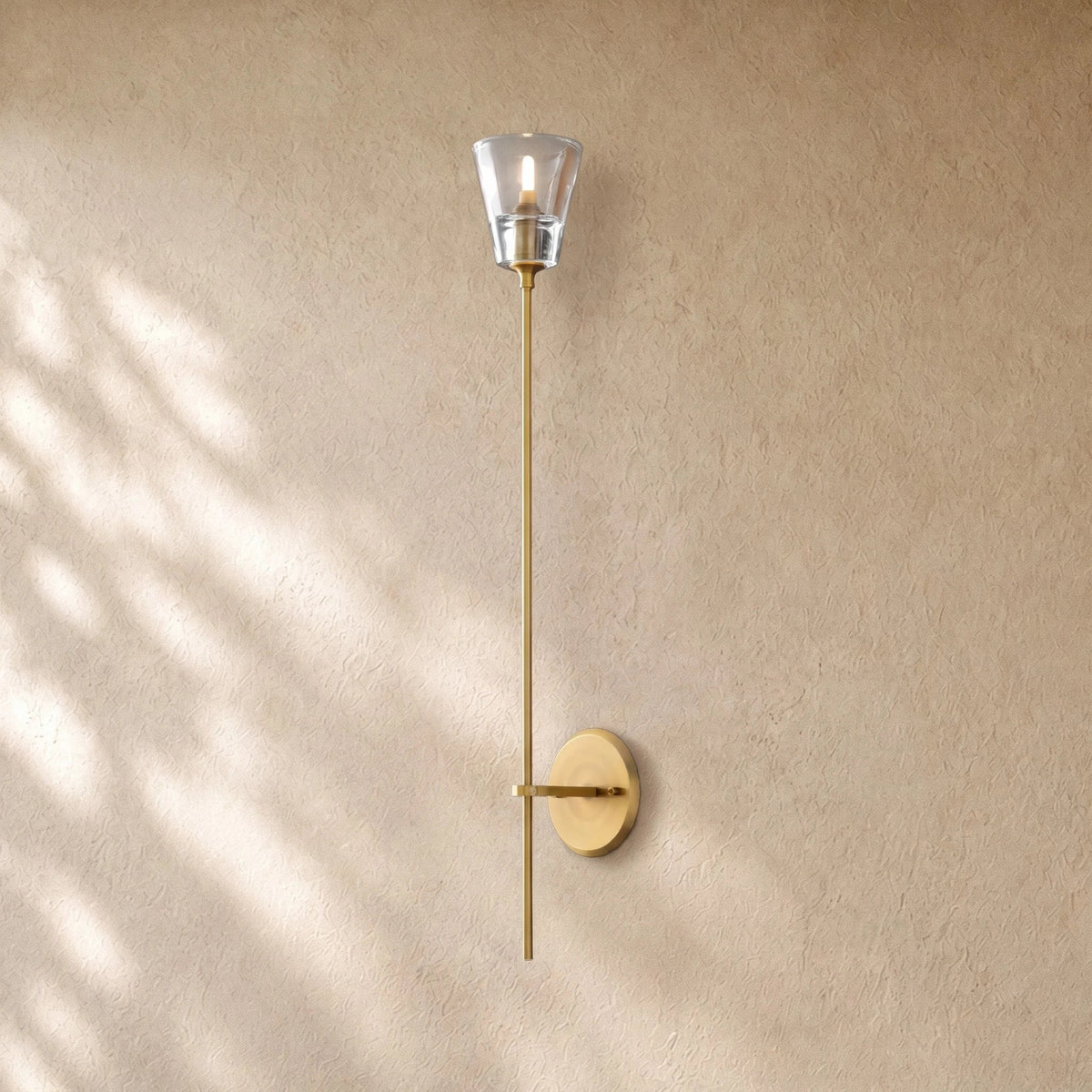 Torche De Verra Grand Sconce - Lacquered Burnished Brass