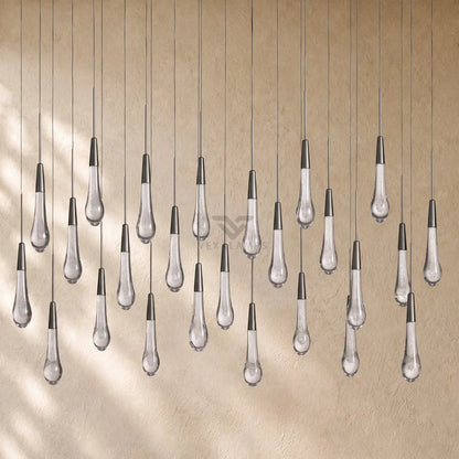 Soltairan Linear Chandelier - Raindrop Pendant Lighting