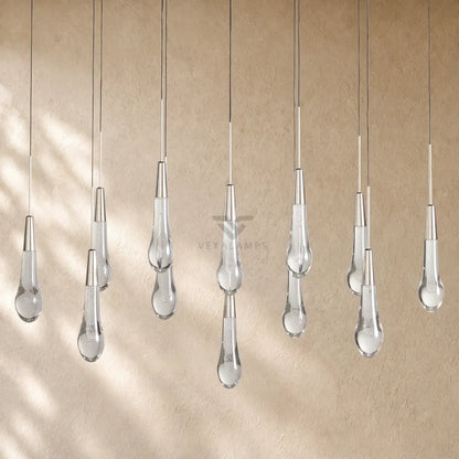 Soltairan Linear Chandelier - Raindrop Pendant Lighting