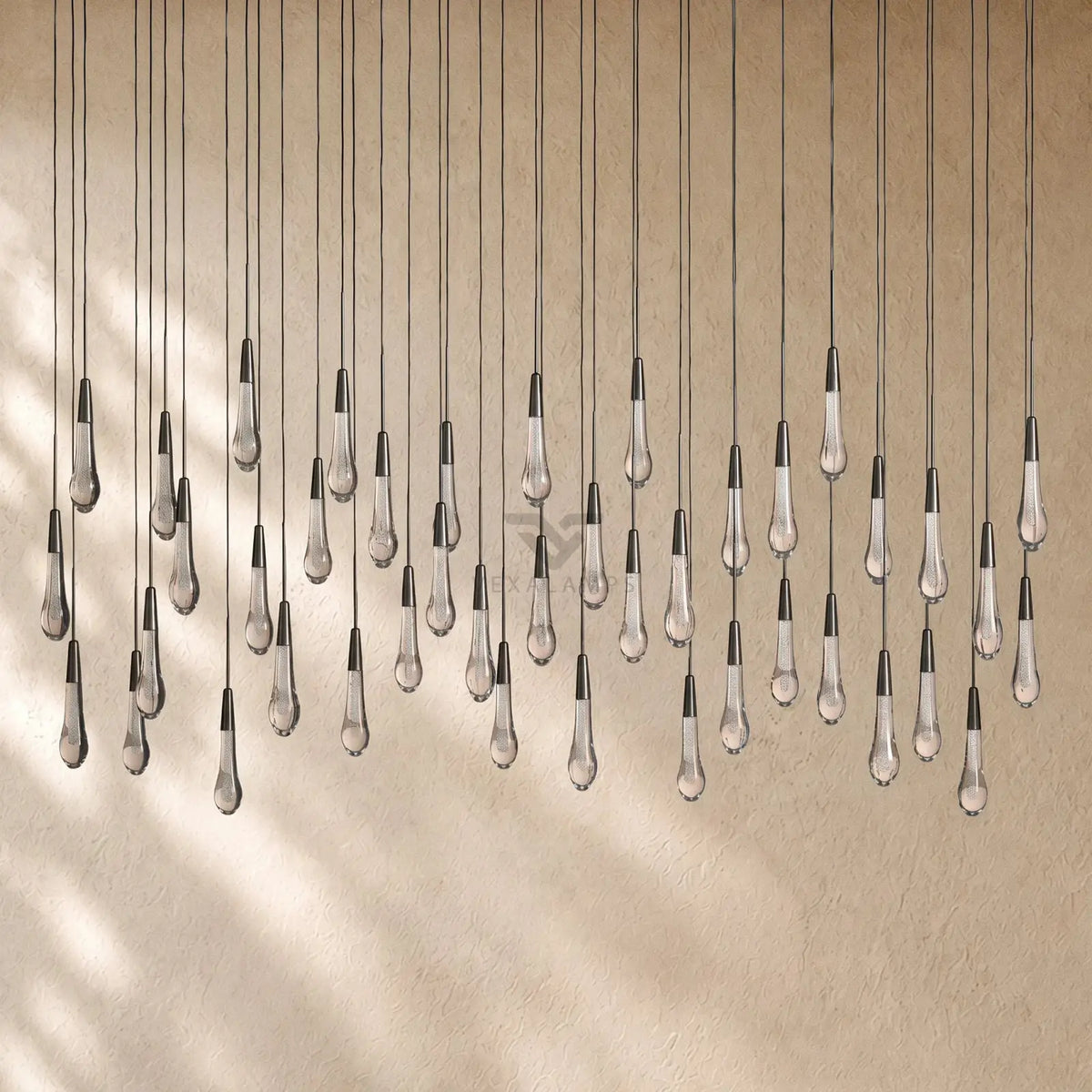 Soltairan Linear Chandelier - Raindrop Pendant Lighting