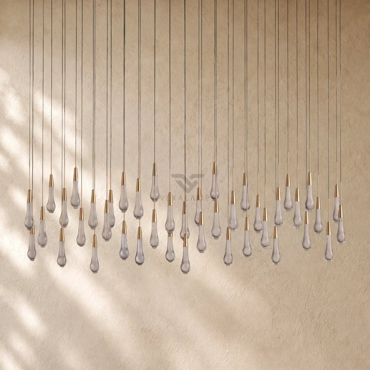 Soltairan Linear Chandelier - Raindrop Pendant Lighting
