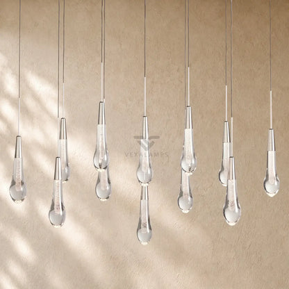 Soltairan Linear Chandelier - Raindrop Pendant Lighting