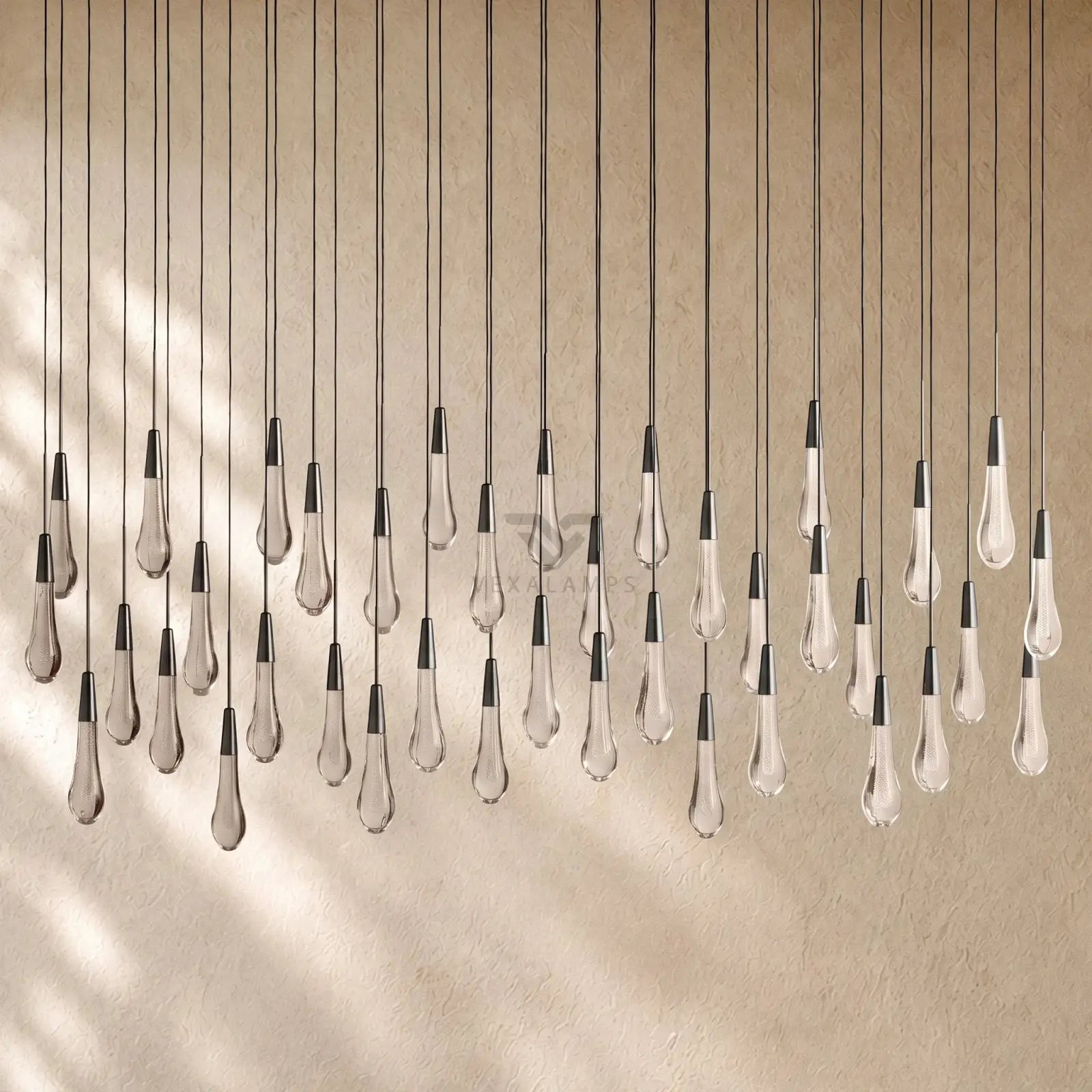 Soltairan Linear Chandelier - Raindrop Pendant Lighting