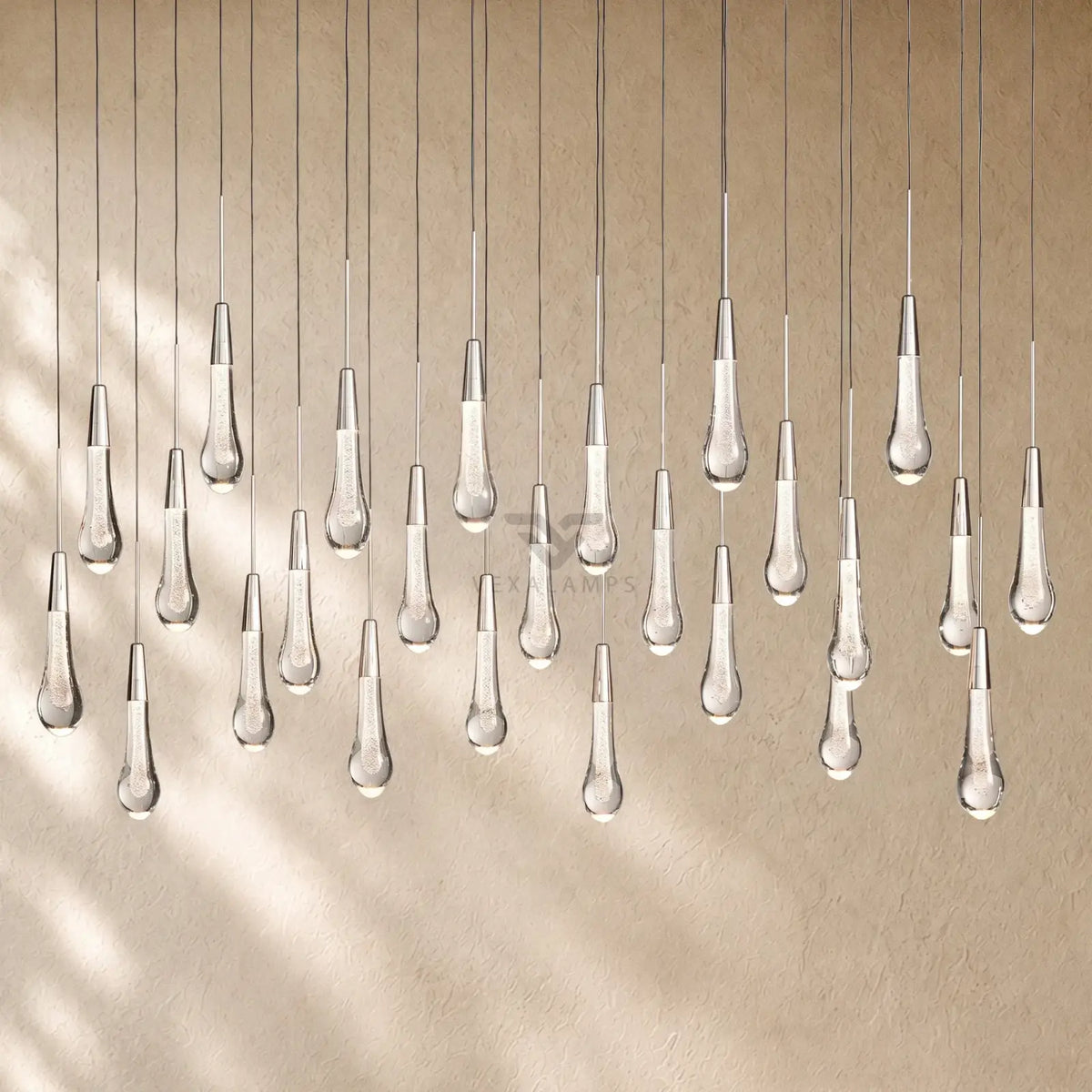 Soltairan Linear Chandelier - Raindrop Pendant Lighting