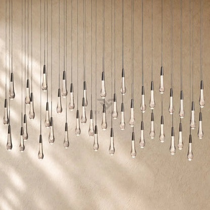 Soltairan Linear Chandelier - Raindrop Pendant Lighting