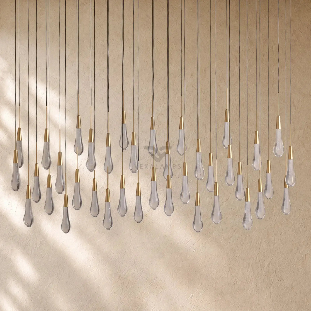 Soltairan Linear Chandelier - Raindrop Pendant Lighting