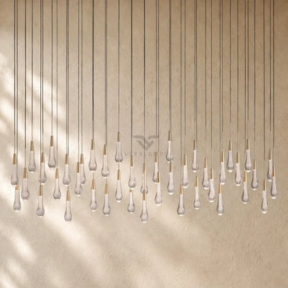 Soltairan Linear Chandelier - Raindrop Pendant Lighting