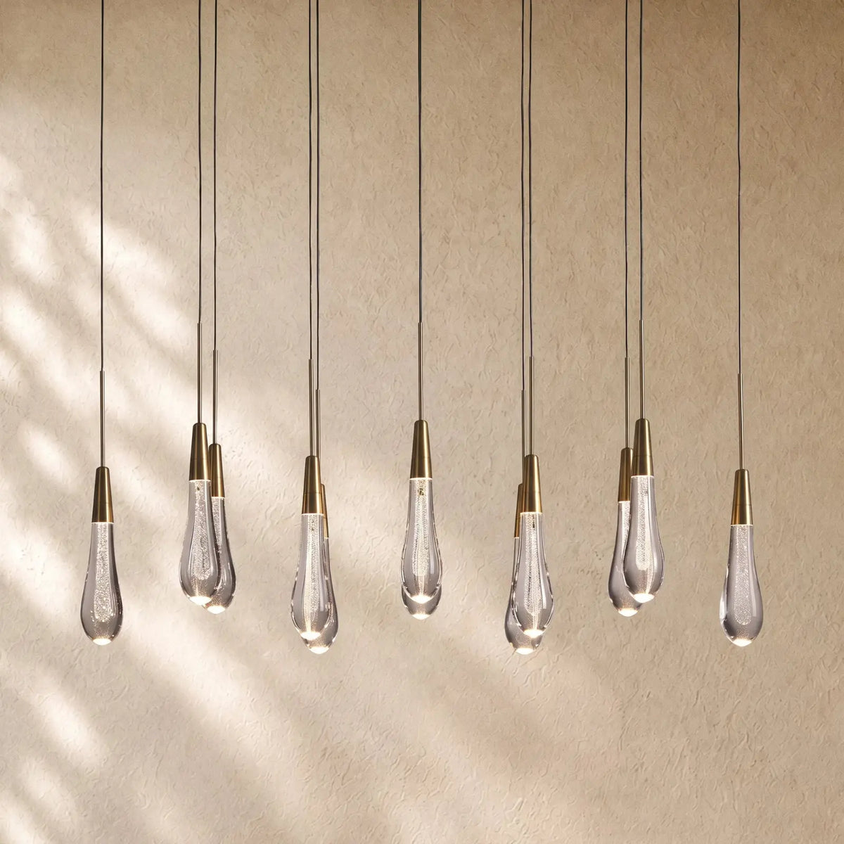 Soltairan Linear Chandelier - Raindrop Pendant Lighting