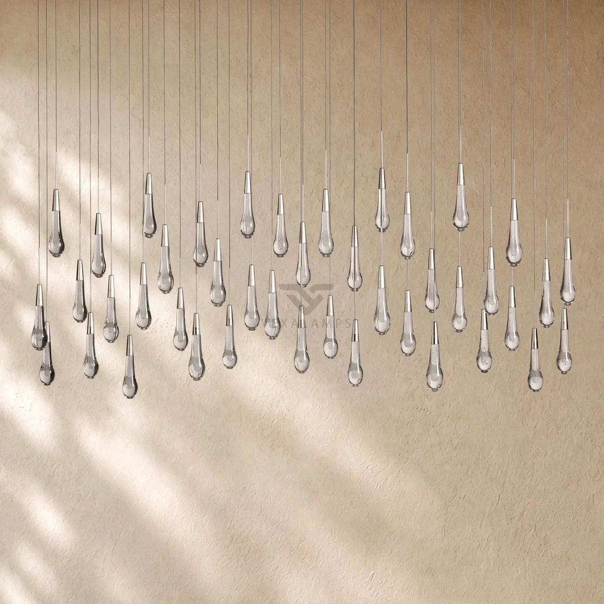 Soltairan Linear Chandelier - Raindrop Pendant Lighting