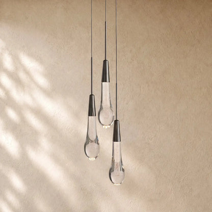 Soltaire 3-Light Pendant 3-Light Pendant - Black