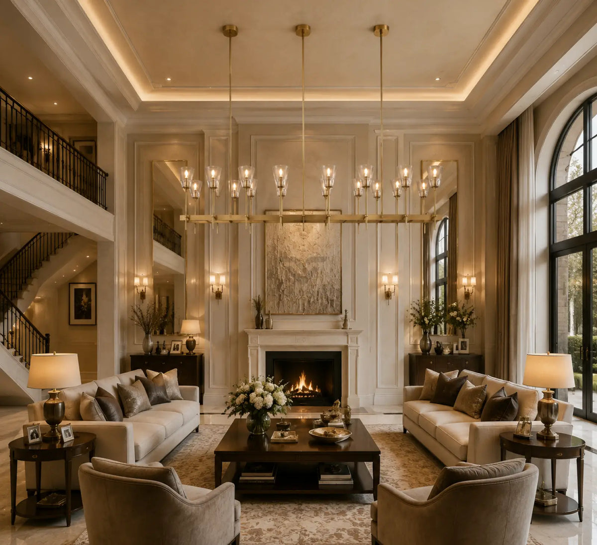 Torch De Vera Rectangular Chandelier
