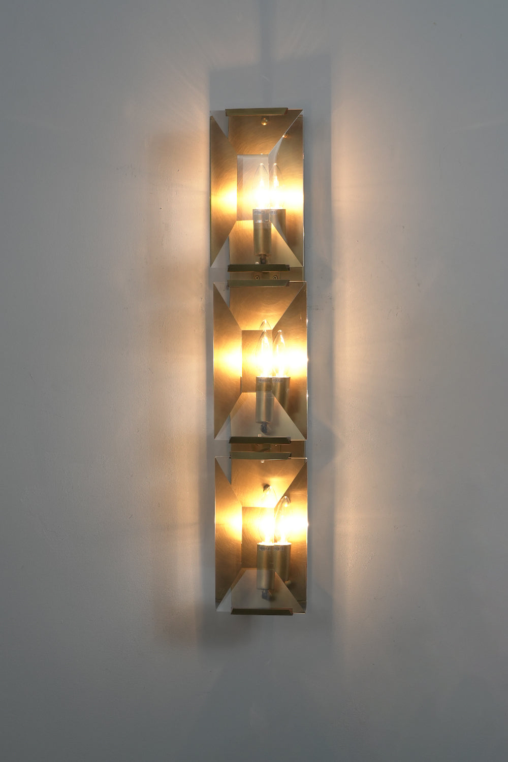 Triple Sparkling Faceted Wall Light - view 14 | vexalamps