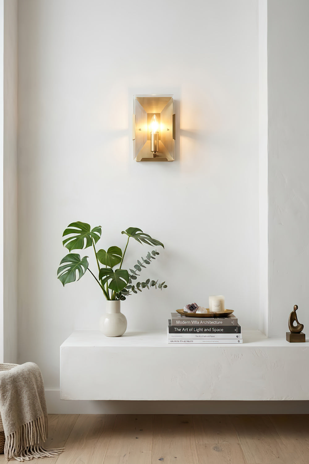 Triple Sparkling Faceted Wall Light - view 5 | vexalamps