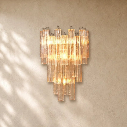 Tronchy Glass Grand Sconce - Bronze / Clear