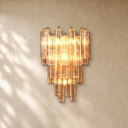 Tronchy Glass Grand Sconce - Bronze / Smoke