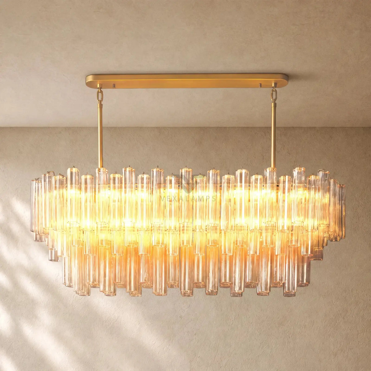 Tronchy Glass Linear Chandelier