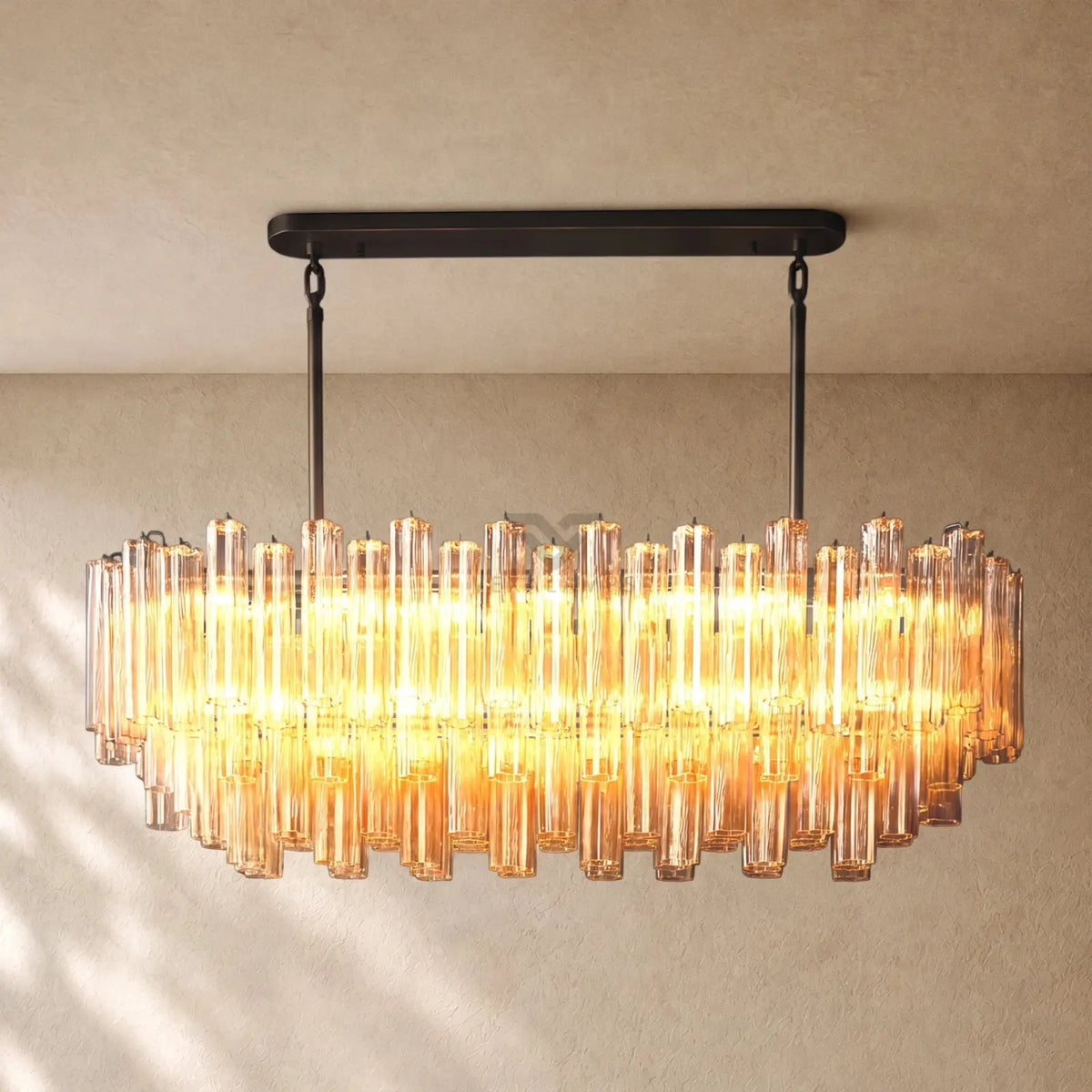Tronchy Glass Linear Chandelier