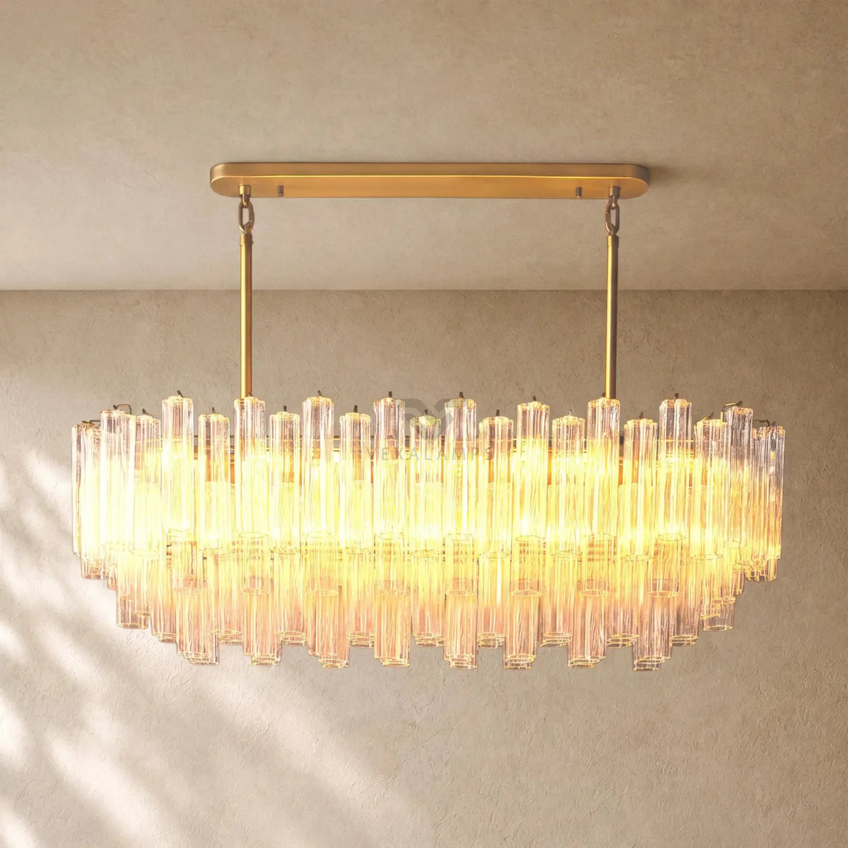Tronchy Glass Linear Chandelier
