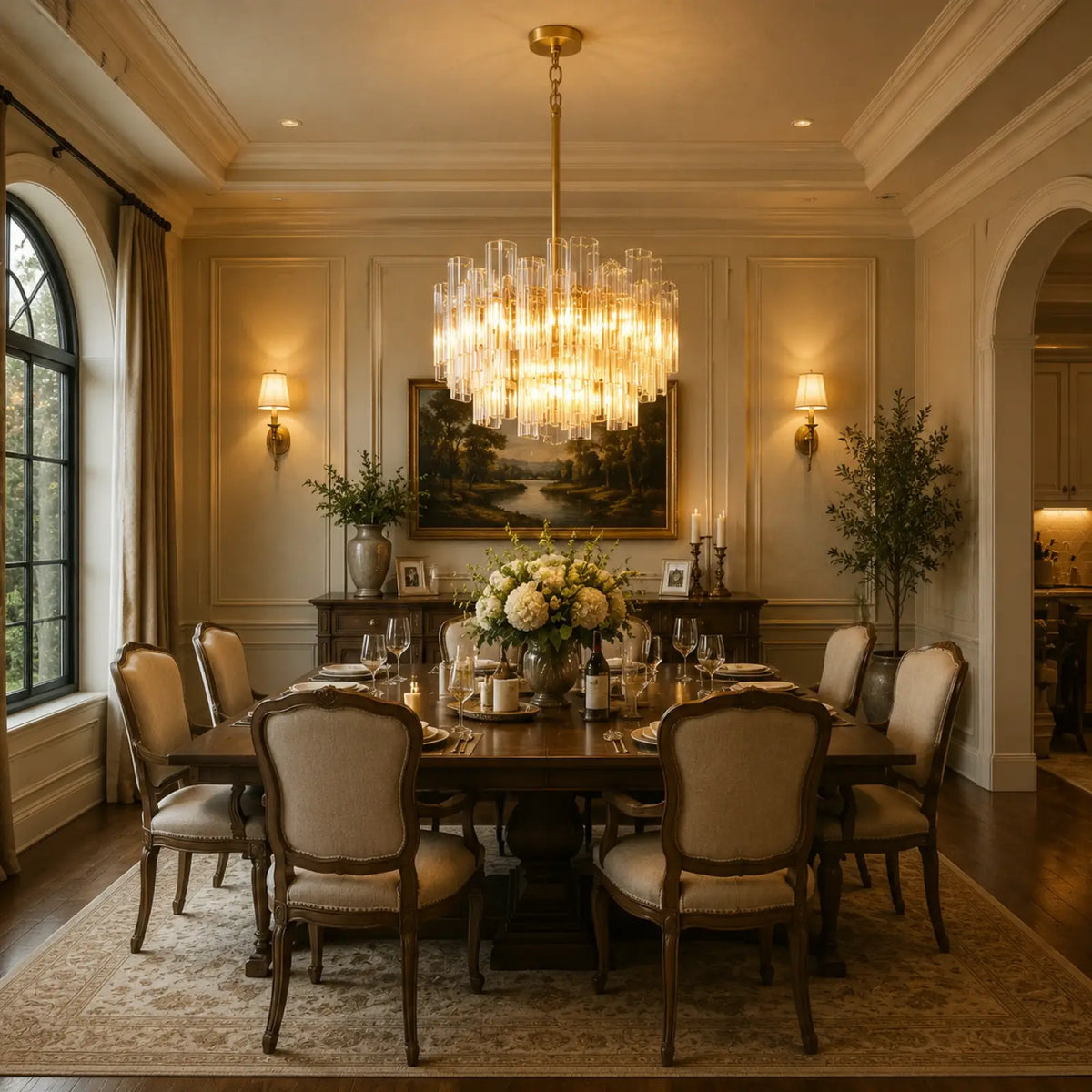 Tronchy Glass Round Chandelier