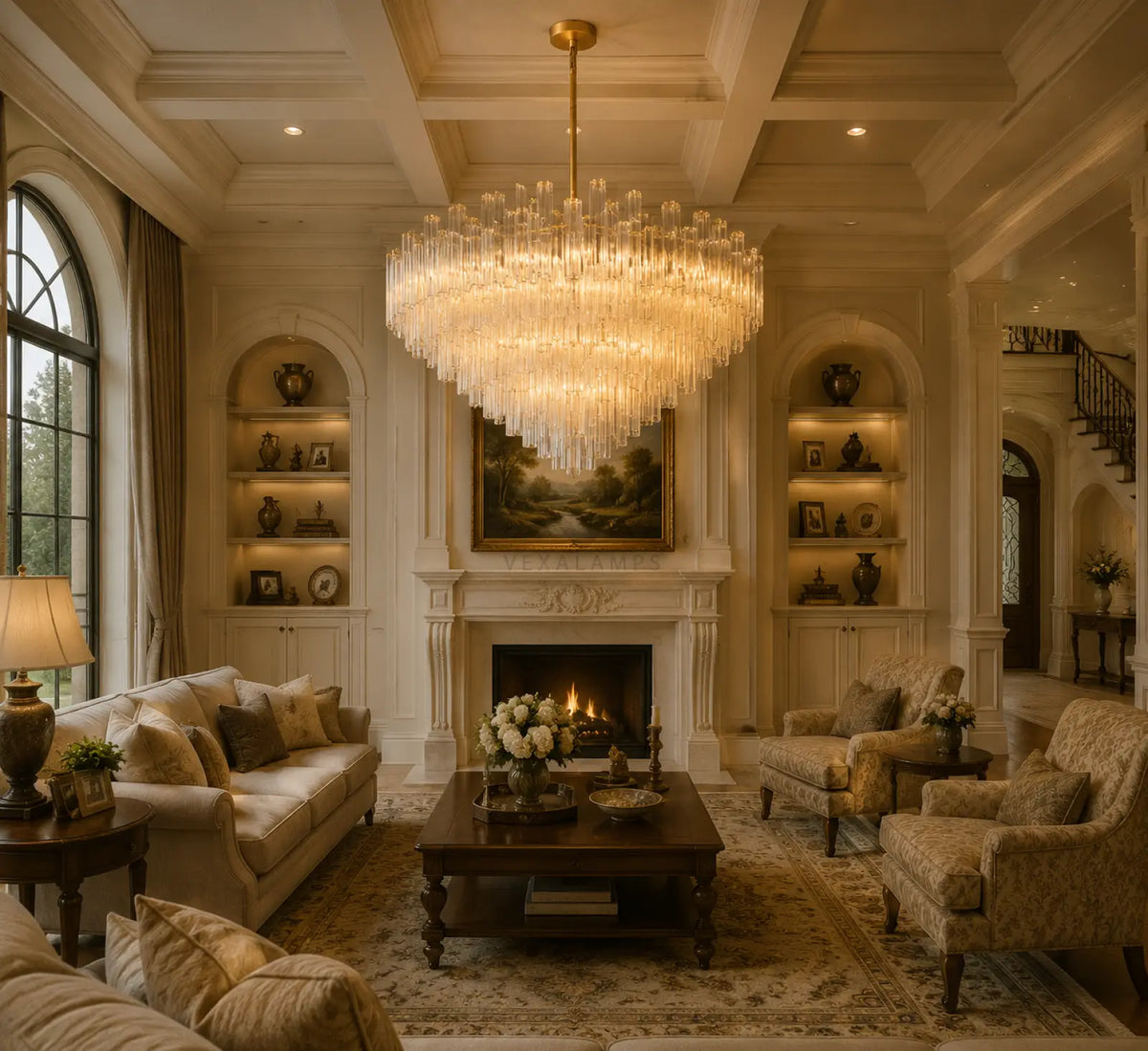 Tronchy Glass Round Chandelier