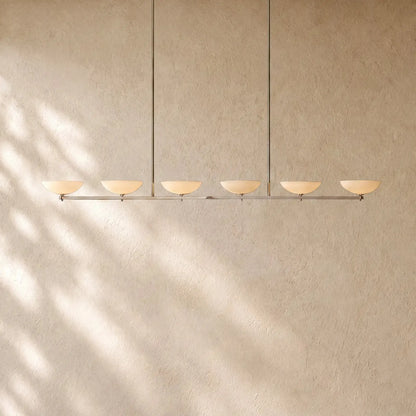 Vernat Linear Chandelier - Polished Nickel / 96’’