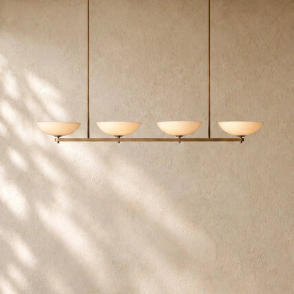 Vernat Linear Chandelier - Vintage Brass / 60’’