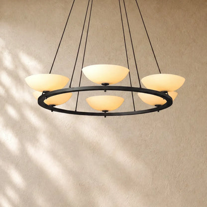 Vernat Round Chandelier - Bronze / 36’’