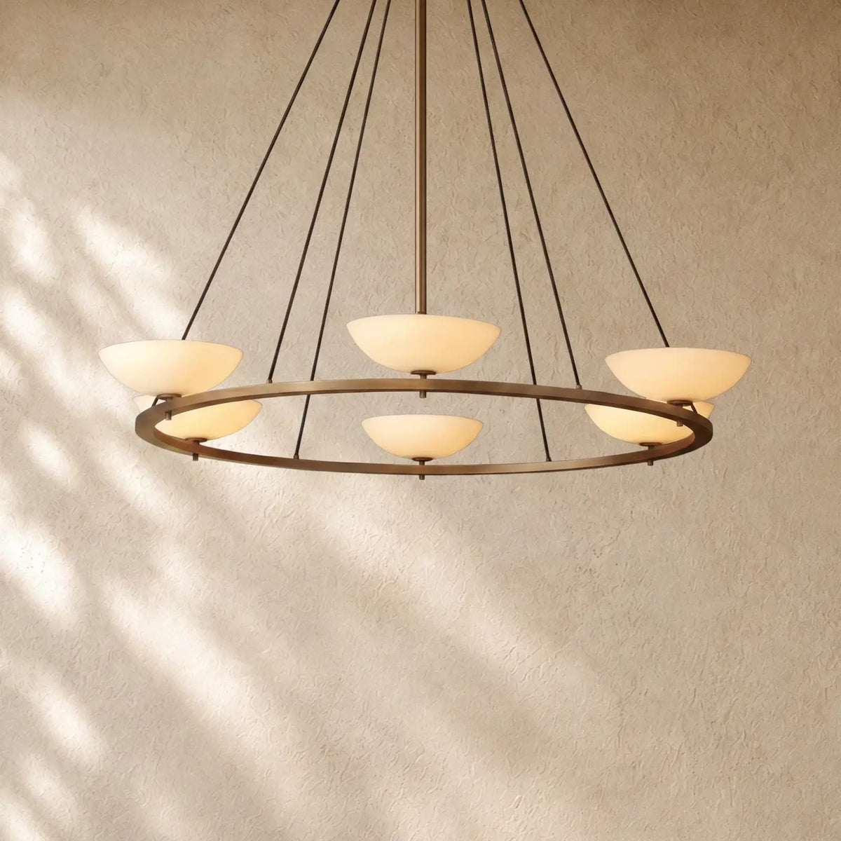 Vernat Round Chandelier - Vintage Brass / 60’’