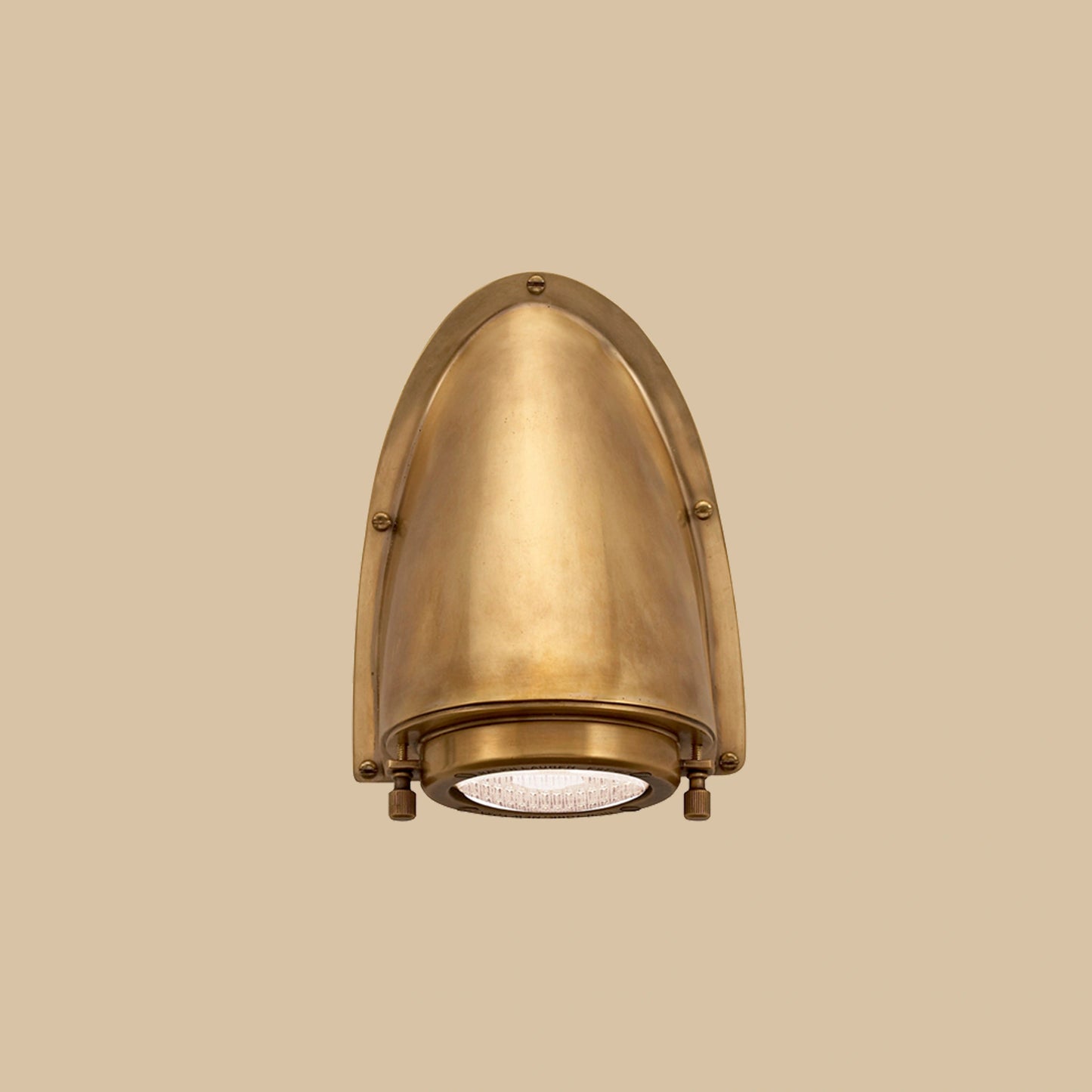 Calder Antique Brass Outdoor Wall Light