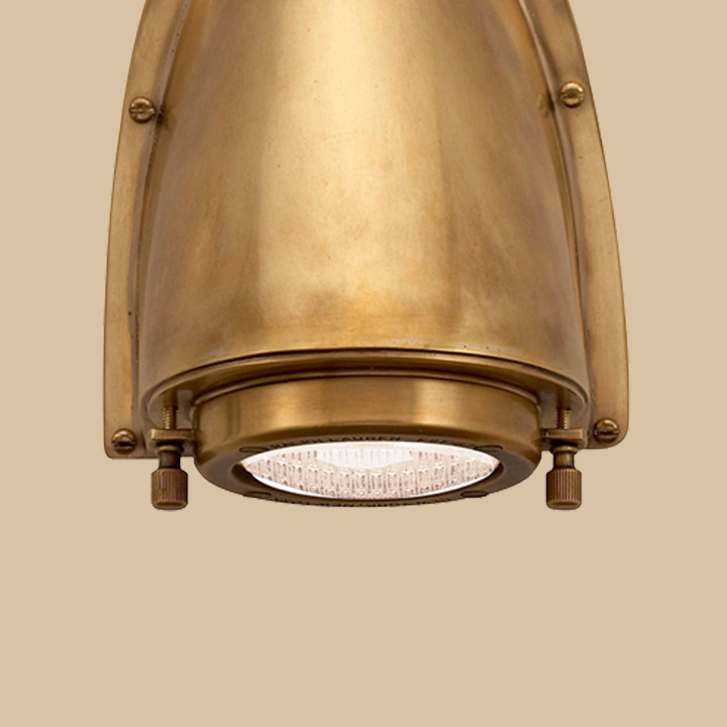 Calder Antique Brass Outdoor Wall Light