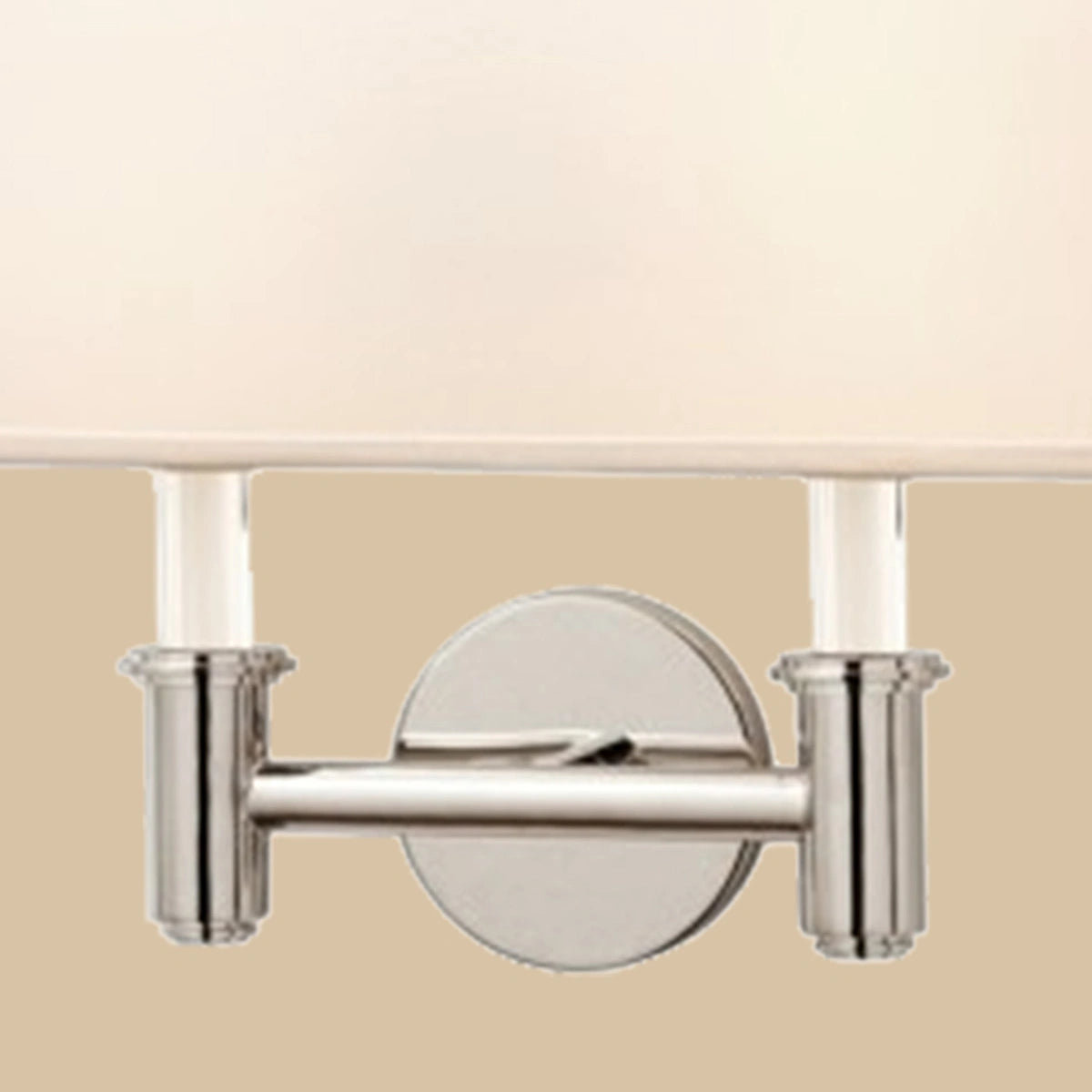 Claremont 2-Light Polished Nickel Wall Sconce