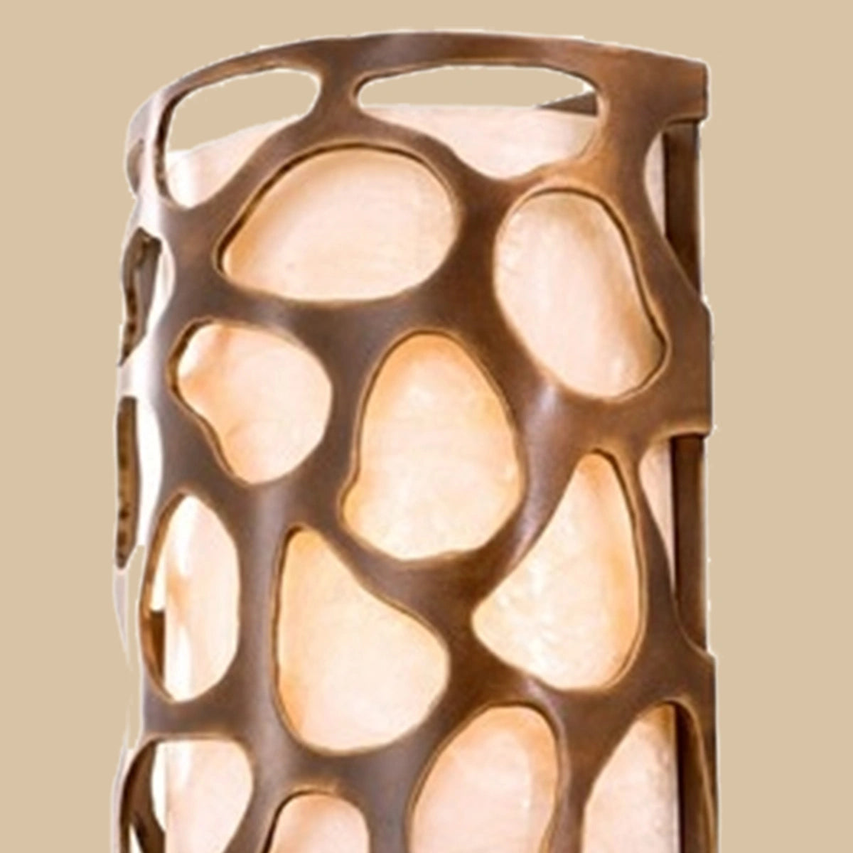 Riven Bronze Lattice Wall Sconce