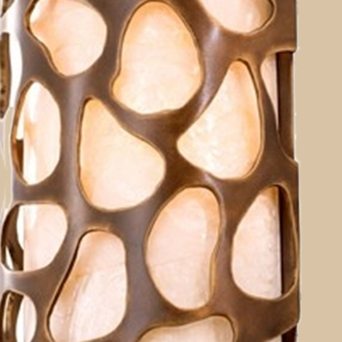 Riven Bronze Lattice Wall Sconce