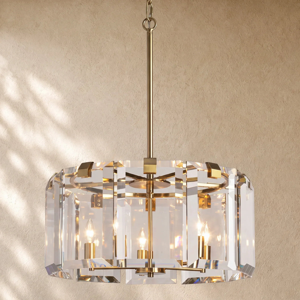 Amayya Round Chandelier - Brass / 21.5’’