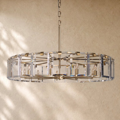Amayya Round Chandelier - Brass / 48’’