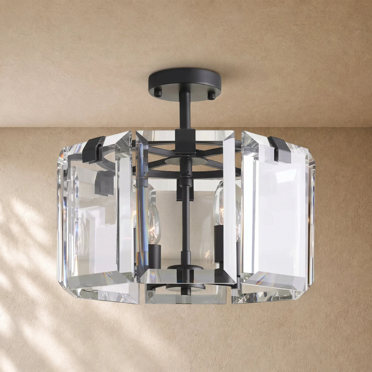 Amayya 4-Light Flushmount - Bronze
