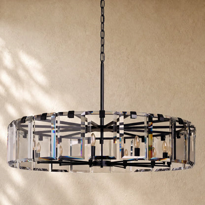 Amayya Round Chandelier - Bronze / 48’’